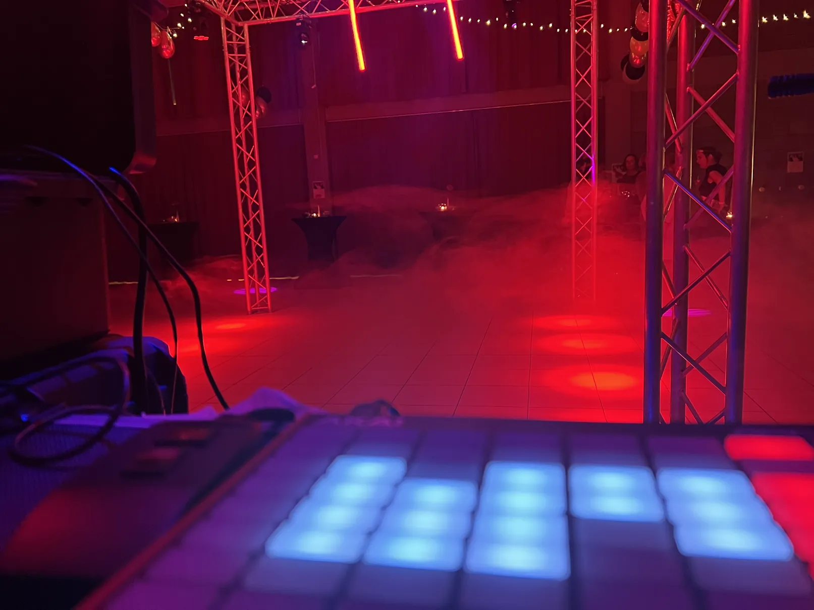 Before opening doors